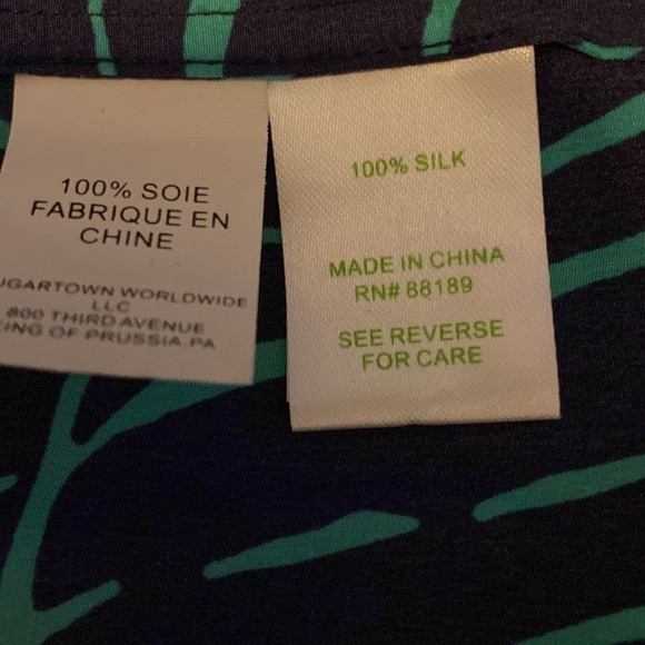 Lilly Pulitzer under the palms Elsa blouse size xs - Picture 7 of 8